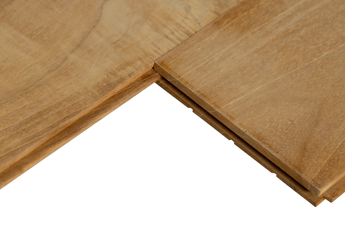 Массивная доска Ekzofloor/Экзофлор  Тик без покрытия  19х150х750-2400 мм